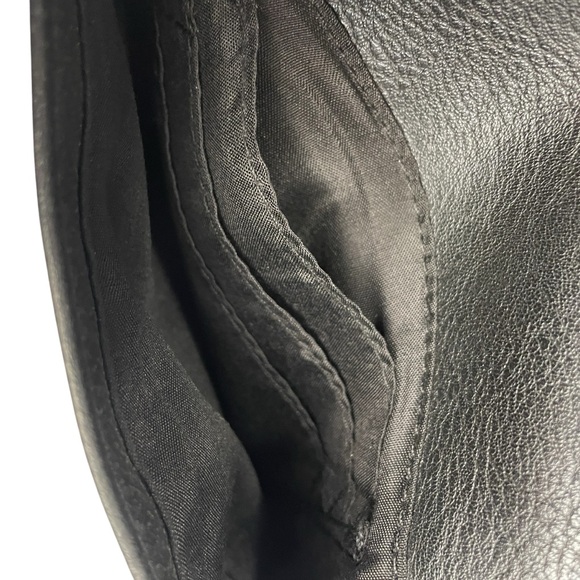 Flap Over Faux Leather Black Crossbody Small Bag Purse - Picture 7 of 10